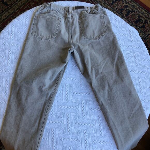 L.L.Bean Double L Comfort Waist Tan Jeans Men’s 37x32 Relaxed Fit Y2K Workwear - Picture 3 of 10